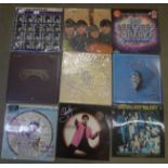 The Beatles, Bee Gees, Elvis Presley and other LP records