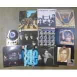 The Beatles LP records, Leonard Cohen, David Bowie, CSNY, plus some Beatles 7" singles