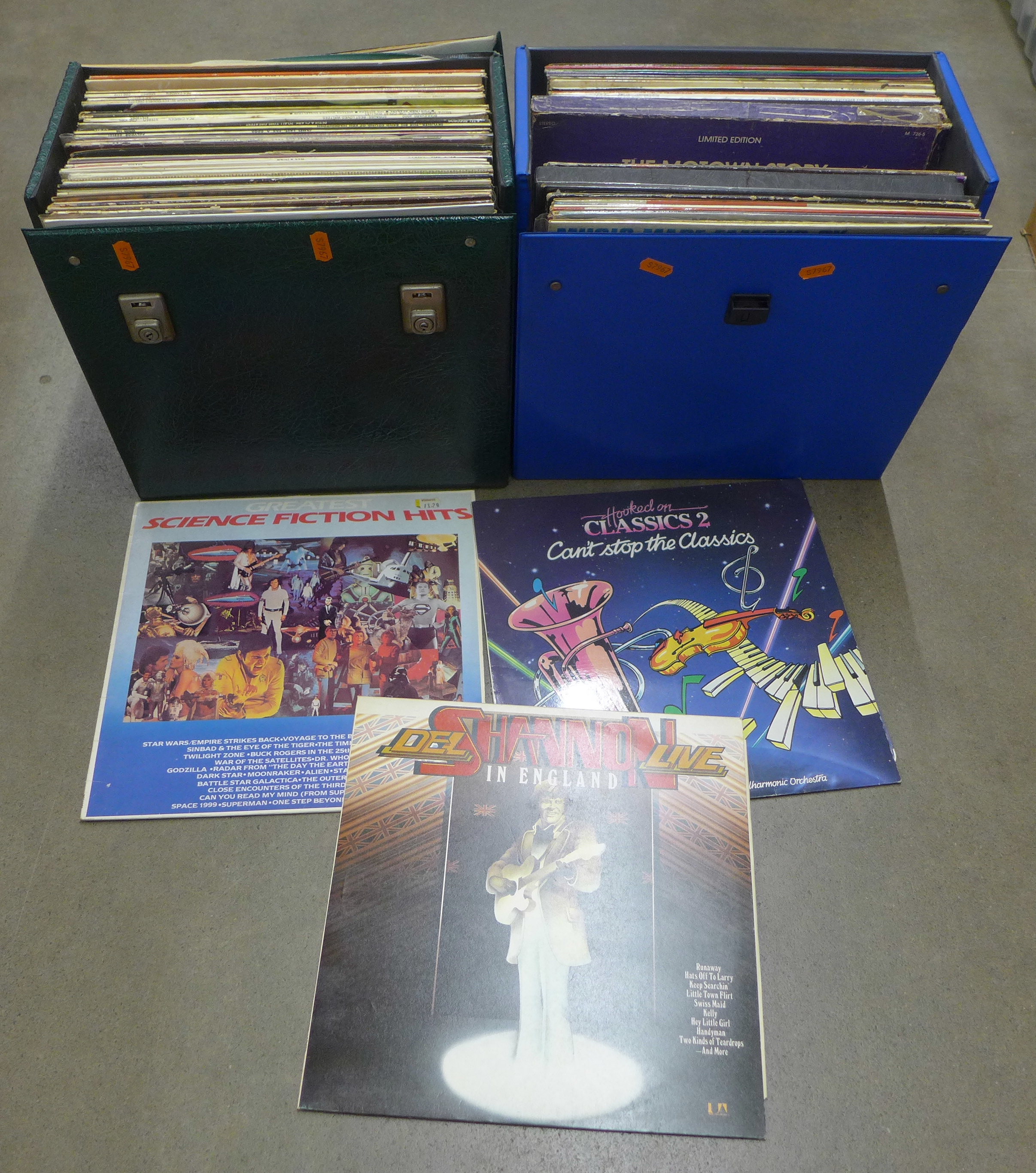 Two boxes of LP records **PLEASE NOTE THIS LOT IS NOT ELIGIBLE FOR POSTING AND PACKING**