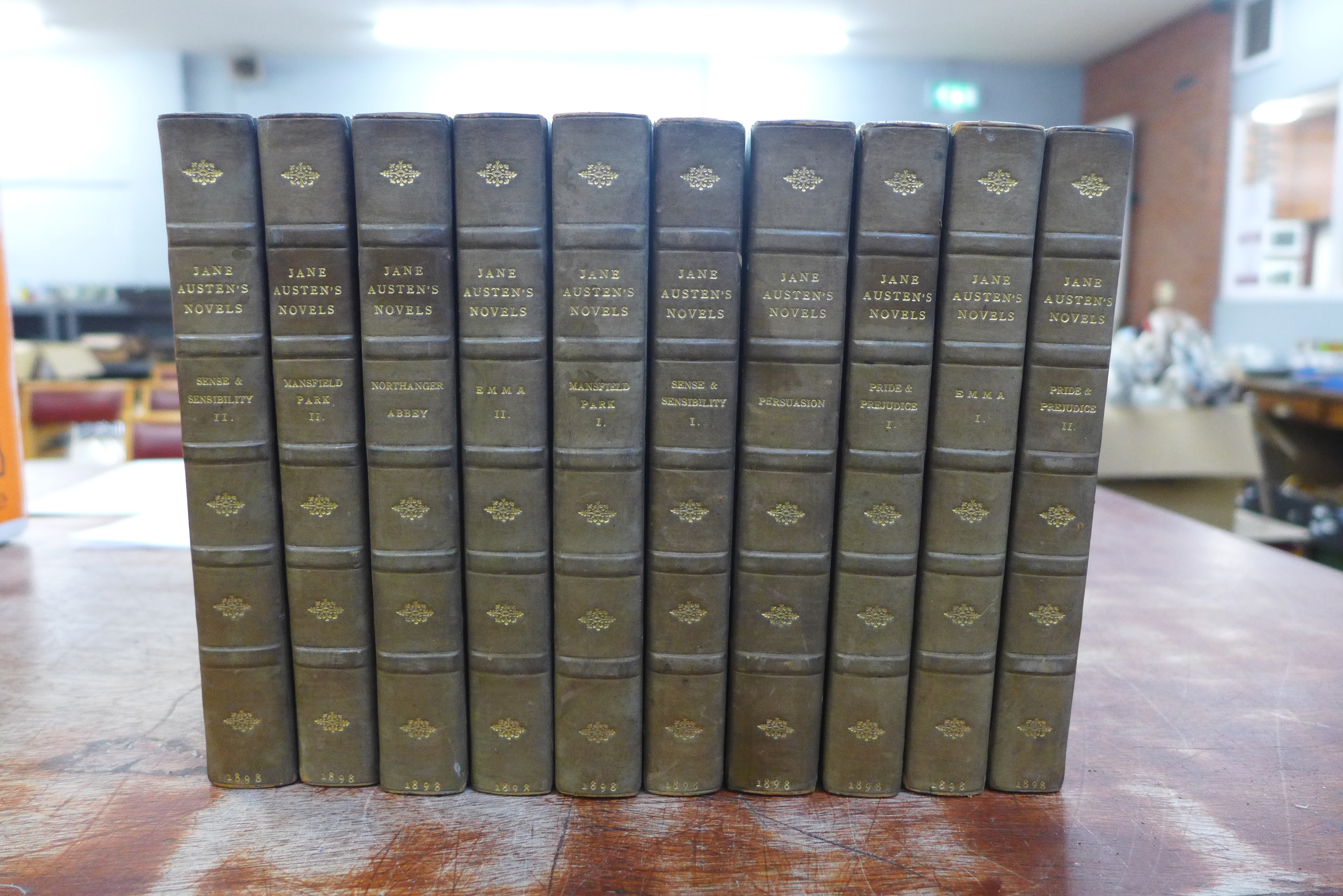 A collection of Shakespeare's Works and a set of ten Jane Austen novels, published by JM Dent & Co., - Image 6 of 12