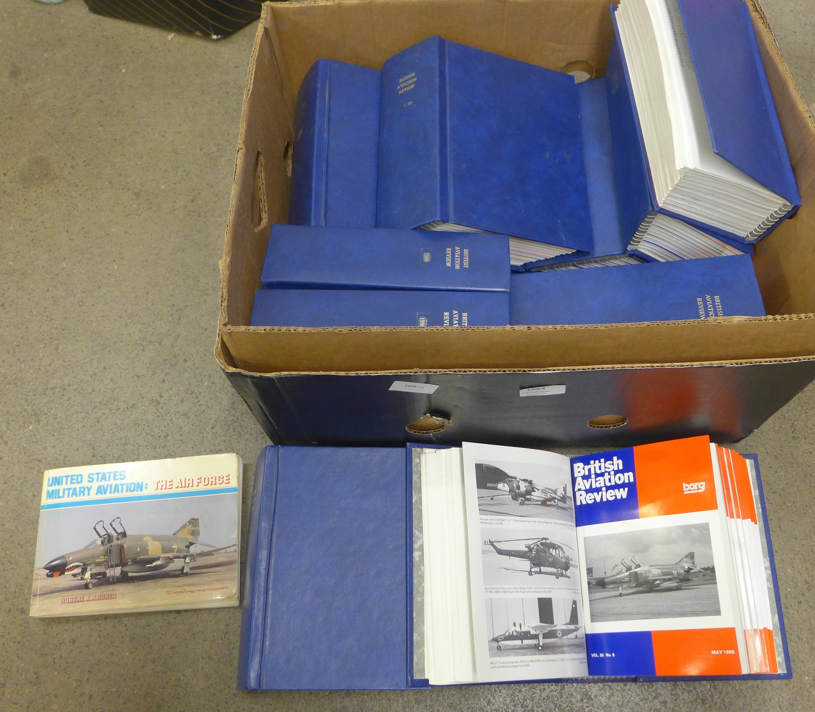 A box of British Aviation Reviews from 1980's-1990's **PLEASE NOTE THIS LOT IS NOT ELIGIBLE FOR