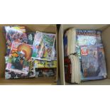 Two boxes of 2000AD comics