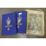 Two volumes of The Comprehensive History of England, III and IV and over twenty issues of The War