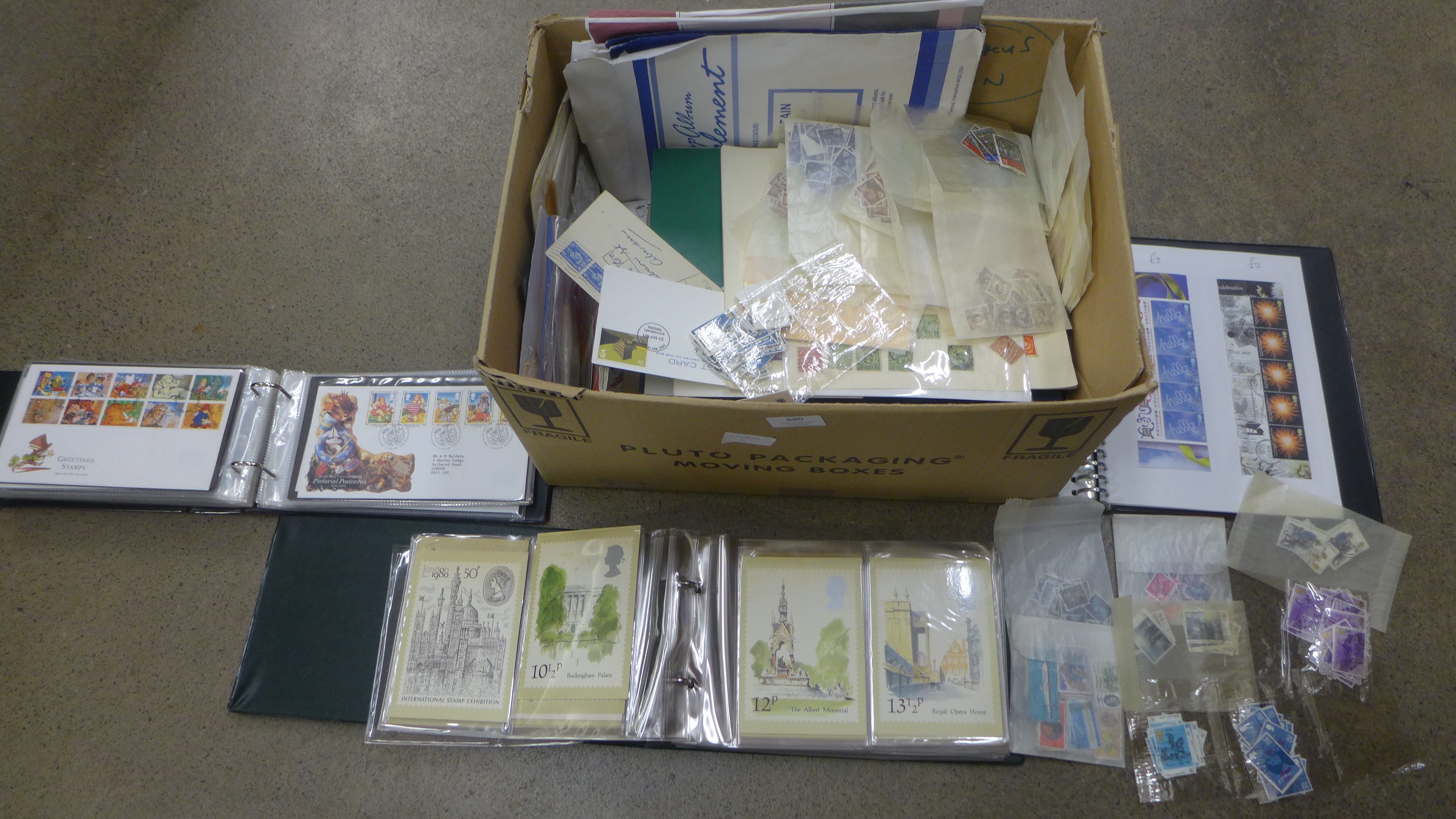 Stamps; a large box of GB stamps, covers, etc.