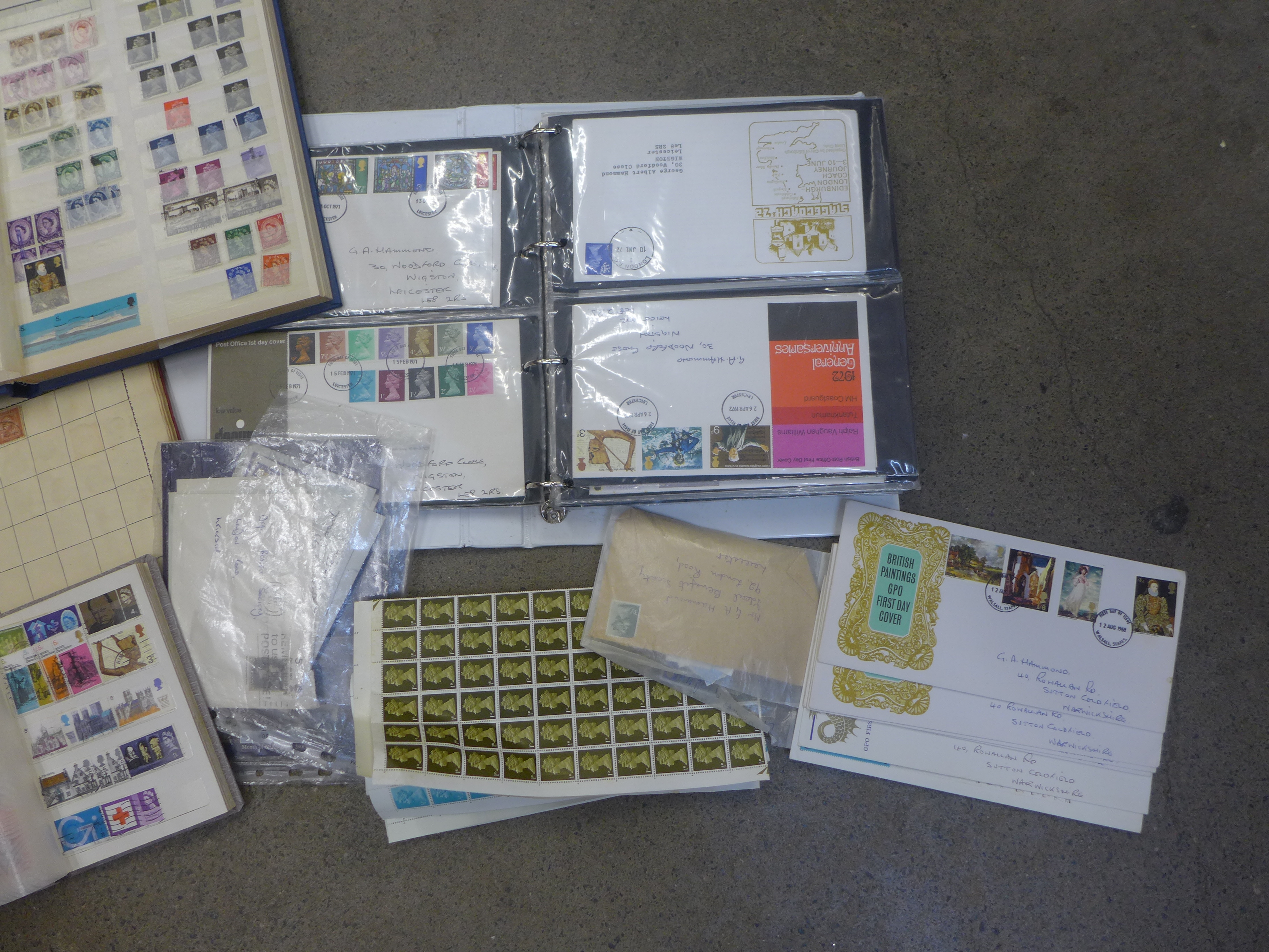 A collection of British and International stamps, some loose and in albums, first day covers, etc. - Image 2 of 3