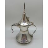 A small 925 silver Dubai coffee pot, marked 925, 117g