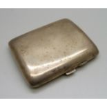 A silver cigarette case, 104g