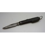 A folding pocket knife