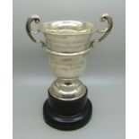 A silver trophy, Trent Boating Association, 1953, 98g