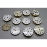 A collection of Waltham pocket watch movements