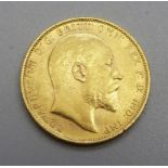 An Edward VII 1902 full sovereign, Melbourne mint