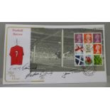 A World Cup 1966 signed first day cover; Gordon Banks, Hans Tilkowski