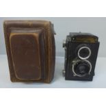 A Voightlander Compur TLR camera