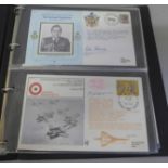 Stamps; an album of RAF covers including signed (56)