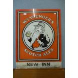 A Perspex Wm. Youngers Scotch Ales sign