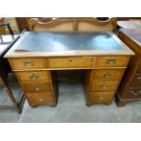 A Victorian mahogany military campaign desk