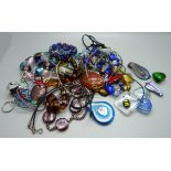 Murano and other glass jewellery