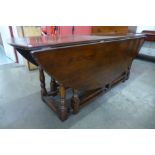 A George III style oak gateleg wake table