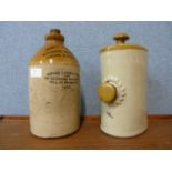 A stoneware bottle, James Newton, Botanical Beverages, Liverpool & Accrington, 1935 and a