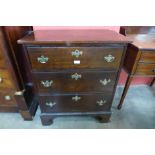 A George II mahogany chest of drawers