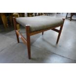 A Danish Spottrup teak stool