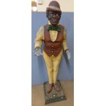 A life size painted fibreglass advertising figure, 185cms h