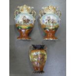 Three vases **PLEASE NOTE THIS LOT IS NOT ELIGIBLE FOR POSTING AND PACKING**