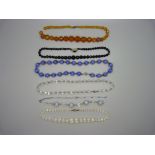 Vintage glass bead necklaces