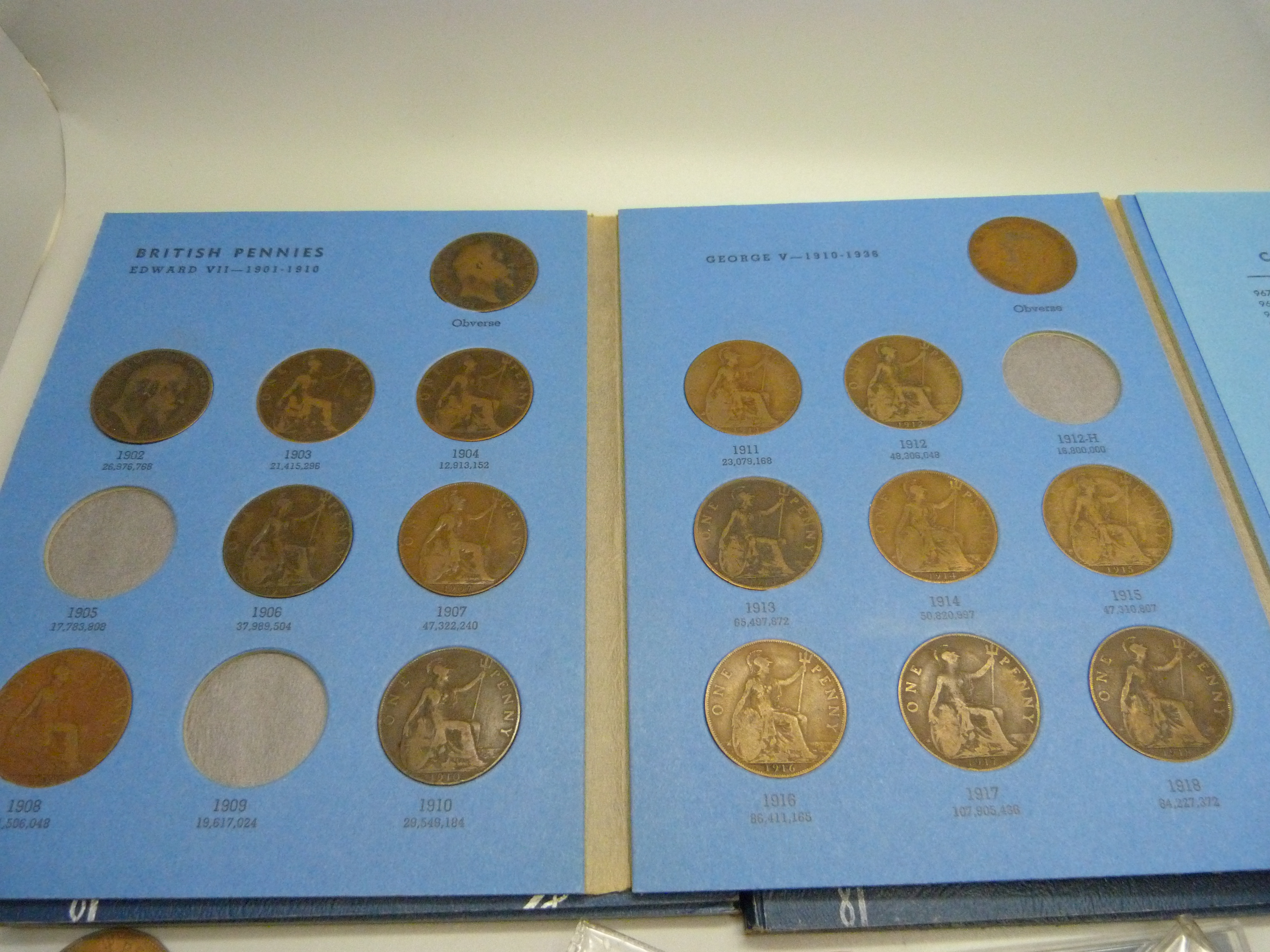 A collection of assorted British pre decimal coins, medals and tokens including six Whitman - Image 4 of 4