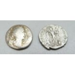 Two Roman coins