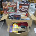 A large box of board games**PLEASE NOTE THIS LOT IS NOT ELIGIBLE FOR POSTING AND PACKING**