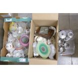 A collection of china and glass including a Shelley cake stand**PLEASE NOTE THIS LOT IS NOT ELIGIBLE