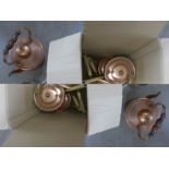 French copper saucepans and colanders **PLEASE NOTE THIS LOT IS NOT ELIGIBLE FOR POSTING AND