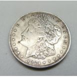 A 1921 US $1 coin