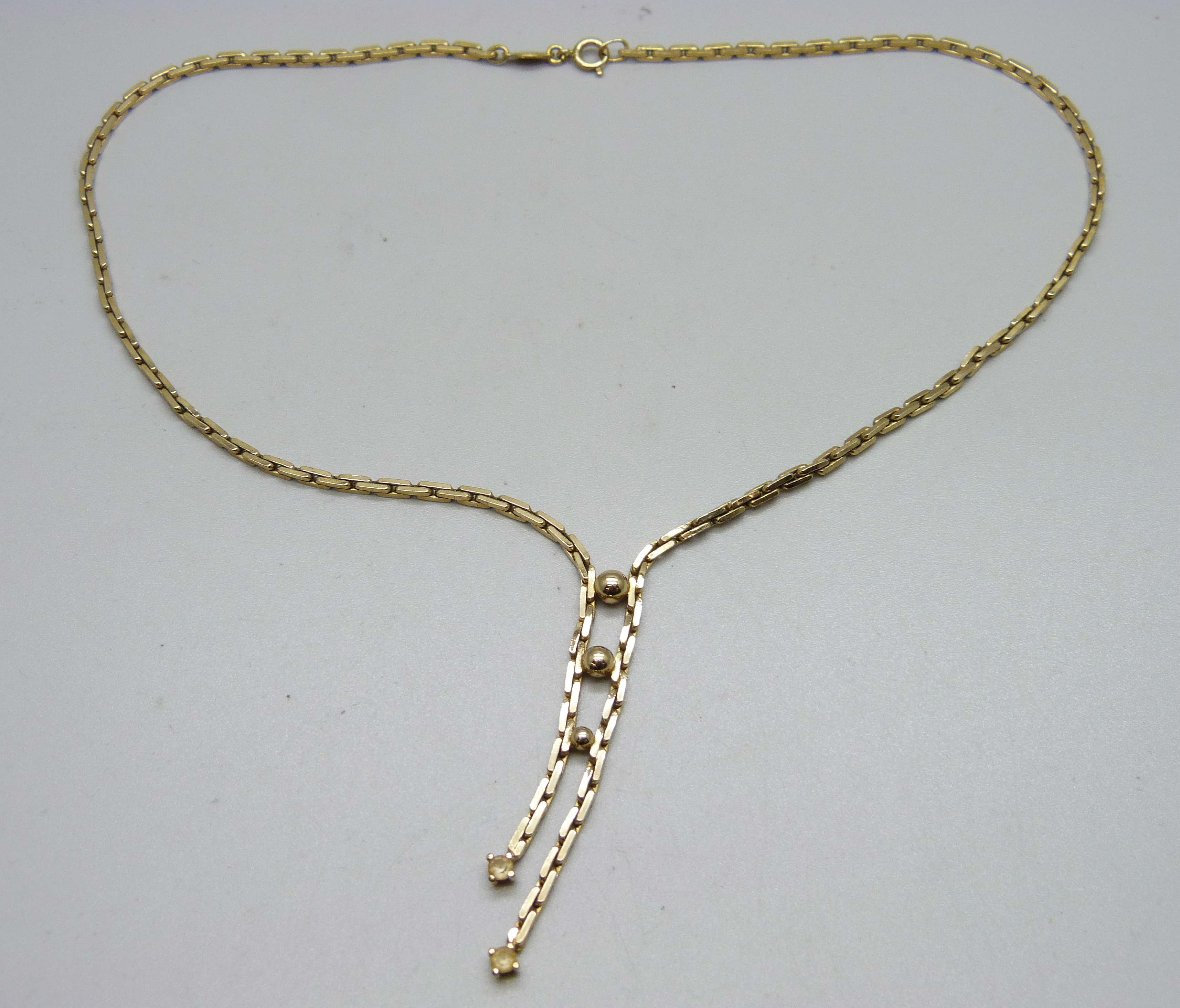 A plated necklace