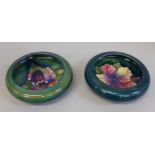 Two Moorcroft small dishes