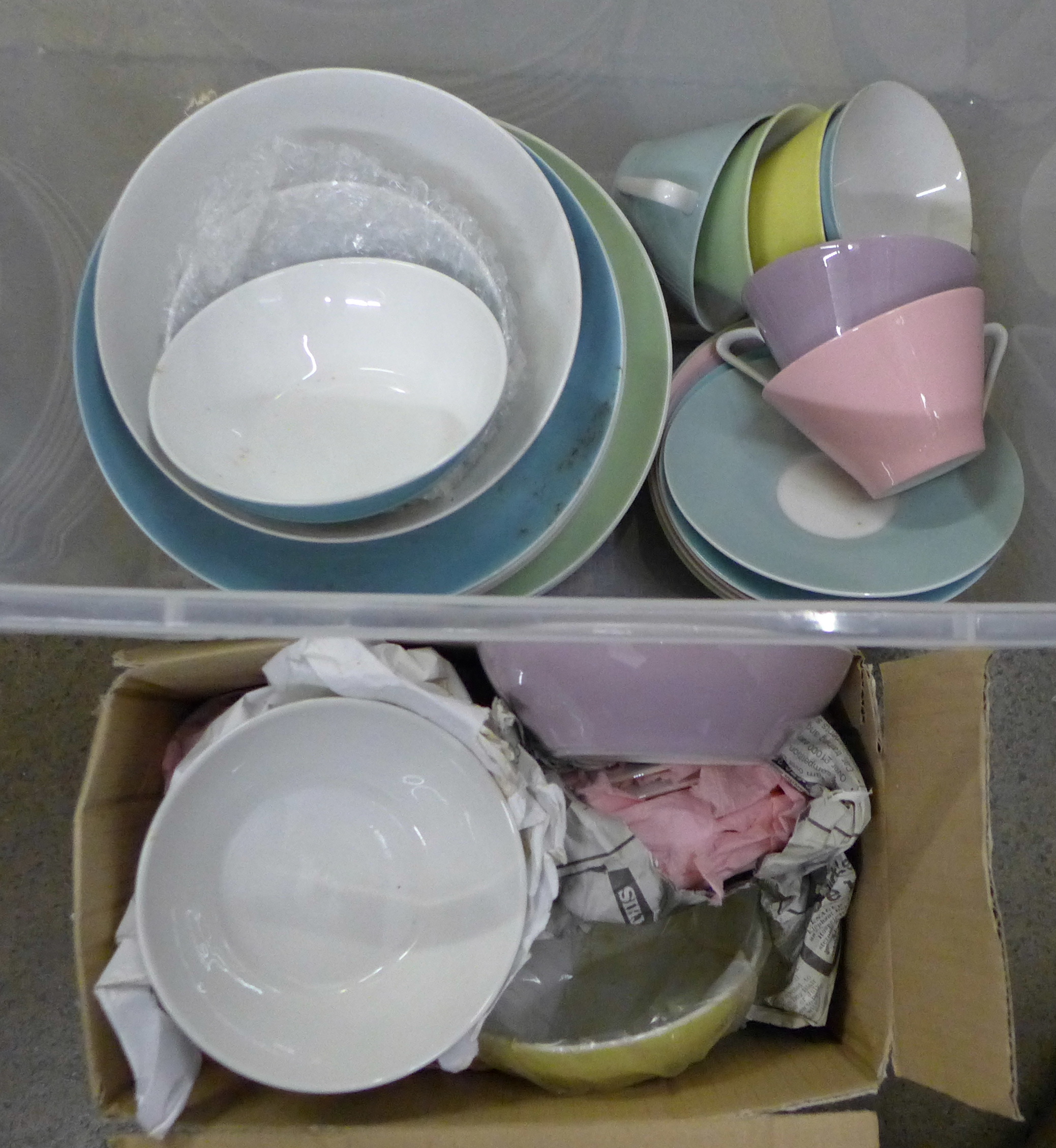 An Austian Lillien porcelain cups, plates and saucers **PLEASE NOTE THIS LOT IS NOT ELIGIBLE FOR