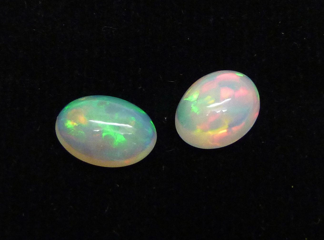 Two cut opals, 2.84cts