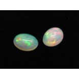 Two cut opals, 2.84cts