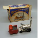 A Stephenson's Rocket Miniature Scale Model by Benbros, boxed