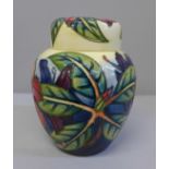 A Moorcroft Simeon ginger jar, 15.5cm