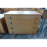 An Avalon teak chest of drawers