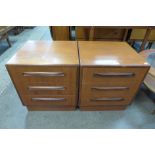 A pair of G-Plan Fresco teak bedside chests