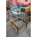 A Cintique teak armchair frame