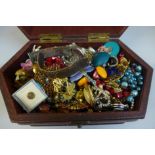 A box of costume jewellery