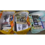 Three bags of books relating to cars and motorbikes **PLEASE NOTE THIS LOT IS NOT ELIGIBLE FOR