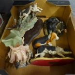 A collection of dog figures and one other **PLEASE NOTE THIS LOT IS NOT ELIGIBLE FOR POSTING AND