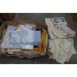 A collection of linen and tablecloths **PLEASE NOTE THIS LOT IS NOT ELIGIBLE FOR POSTING AND