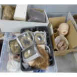 A collection of doll parts and doll making accessories **PLEASE NOTE THIS LOT IS NOT ELIGIBLE FOR