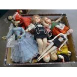 A quantity of dolls, 1920's-60's including Bild Lily type **PLEASE NOTE THIS LOT IS NOT ELIGIBLE FOR